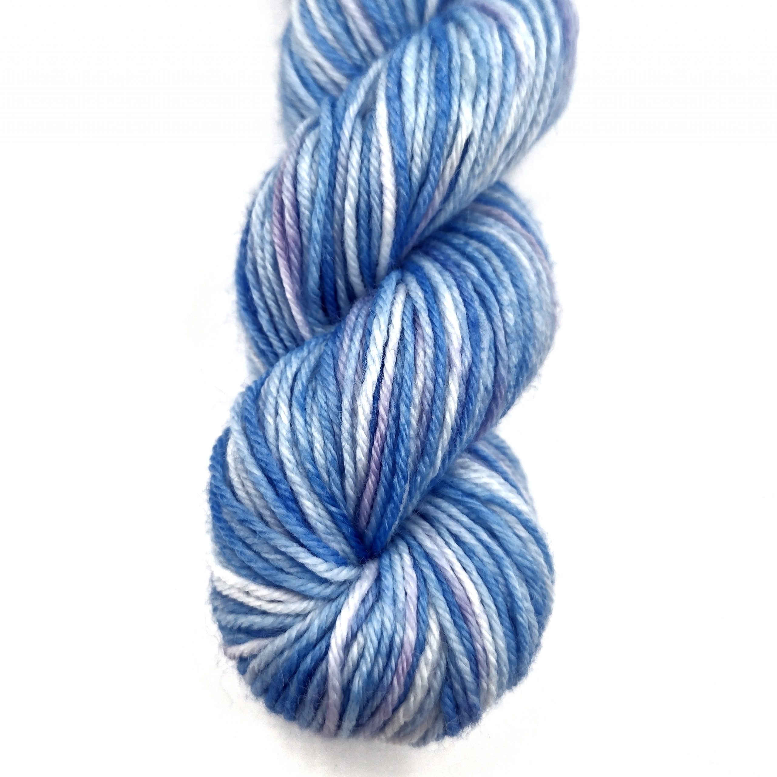 Blue lilac white 25g mini skein