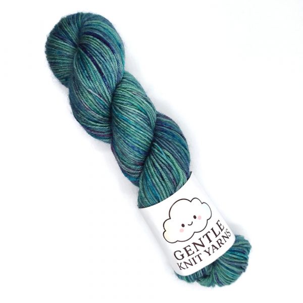 Green blue jade teal tonal 50g skein