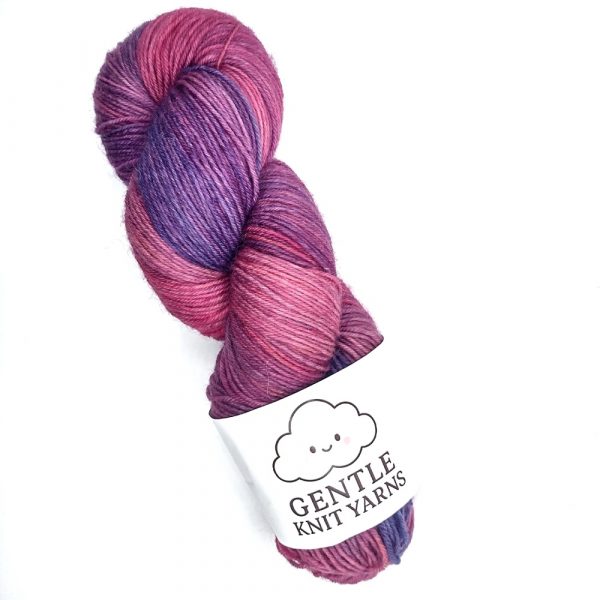 Pink purple plum tonal 100g skein