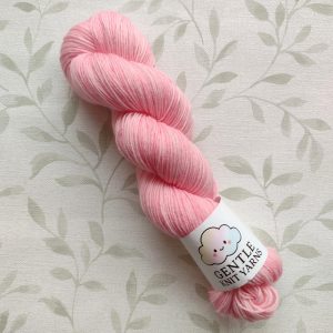 hand dyed yarn Ballet Pink pastel pink 100g 4 Ply skein