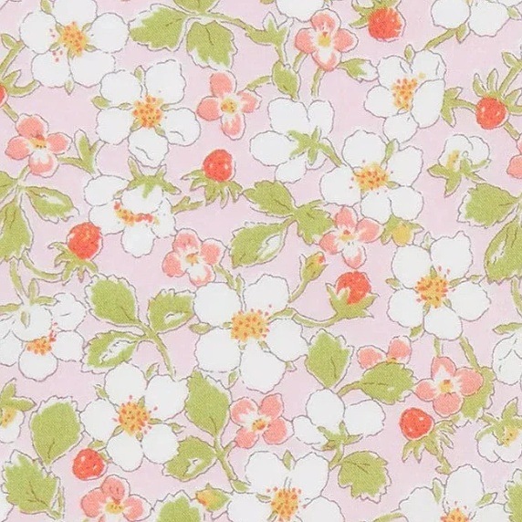 liberty fabric of pastel flowers