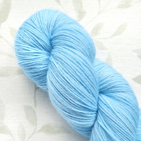 hand dyed 4 ply yarn 100g in soft pale pink shades called Sakura Pink.